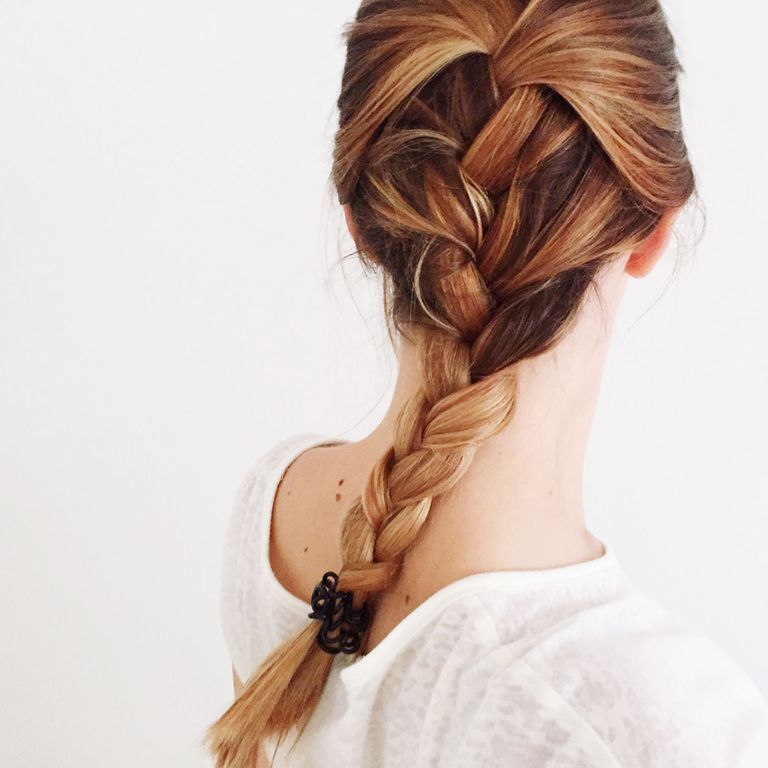 How to French-Braid Your Own Hair the Easiest Way